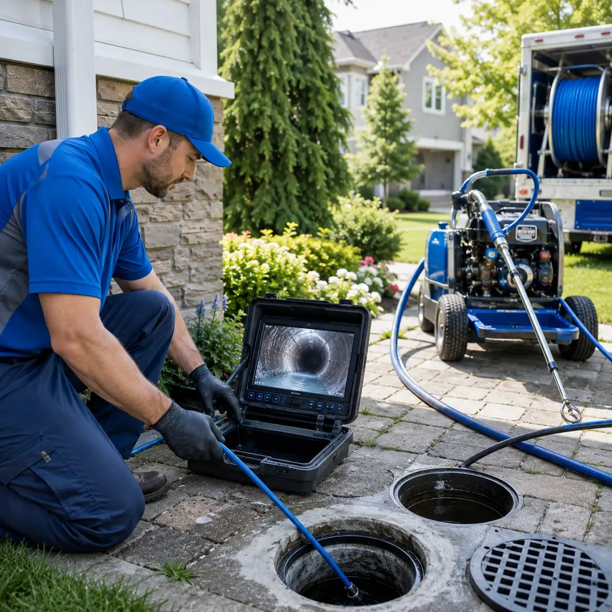 Outdoor drain cleaning professionals serving Purchase, NY